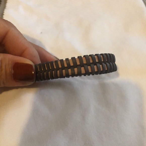 Fossil Dark Brown and pink Leather Cuff - Picture 4 of 4